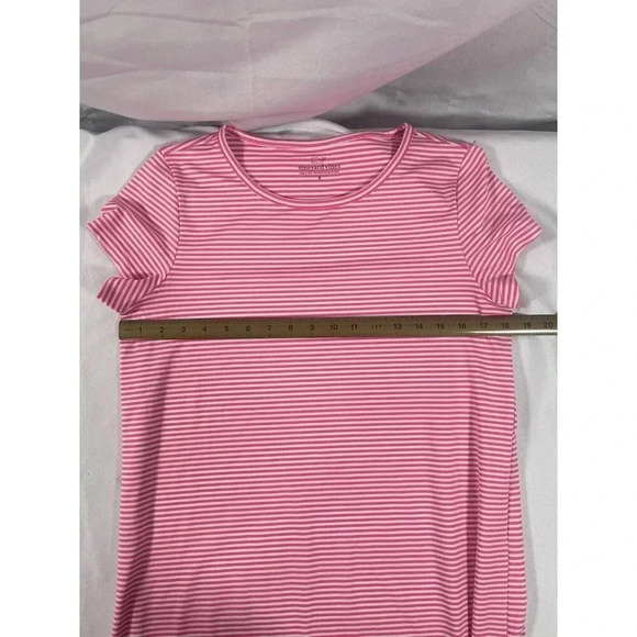 Vineyard Vines T-Shirt Dress Womens Small Pink Striped Stretch - Picture 4 of 5